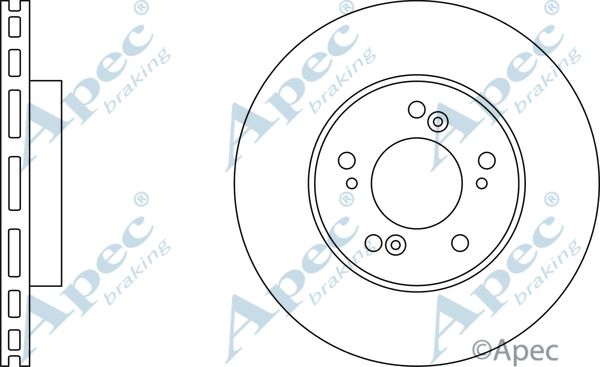 APEC BRAKING stabdžių diskas DSK2204